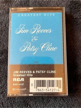 Jim Reeves & Patsy Cline Greatest Hits Cassette - Blue & Brown